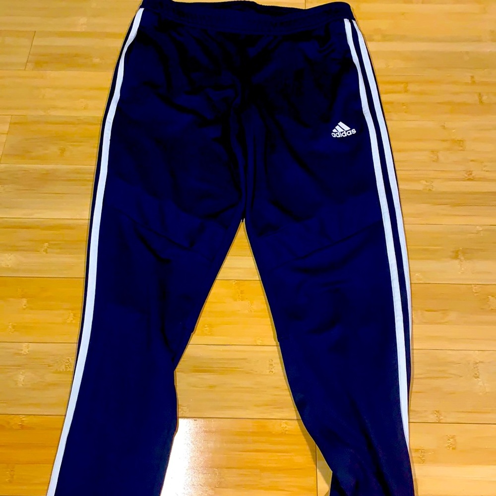 Blue adidas sweatpants size medium
